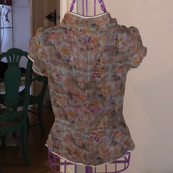 LAST CALL 9/11/22 - Kimchi Blue Sheer Deep V neck top - Picture 5 of 5